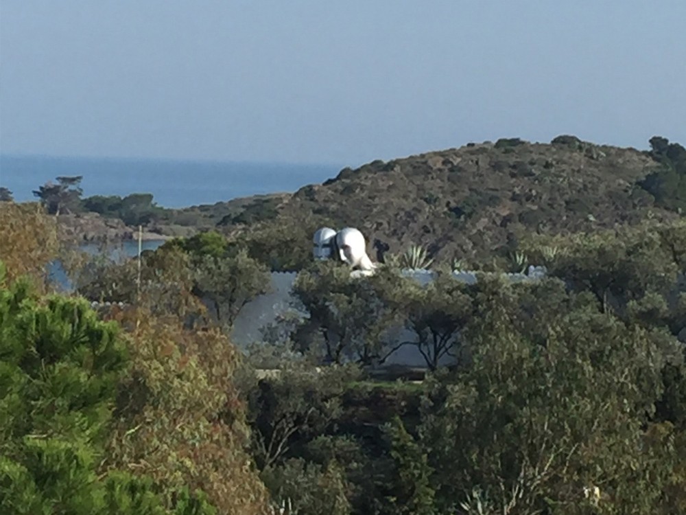 Dali House from a distance in Cadaques, Spain