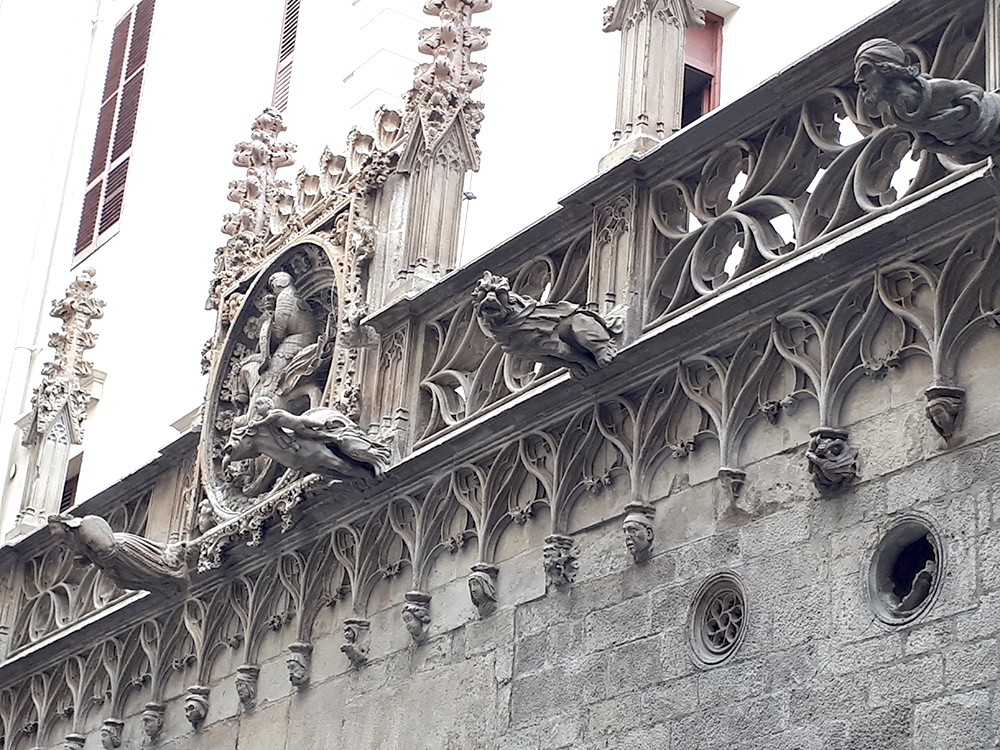 Gargoyles in Barcelona, Spain